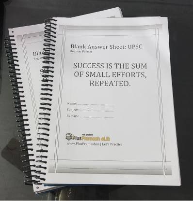 UPSC MAINS ANSWER WRITING PRACTICE BOOKLET (300 PAGES)
