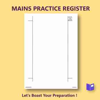 mains answer writting register