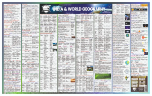 Geography Wall Chart For UPSC & Other Govt Exams | India, World & Human Geography English