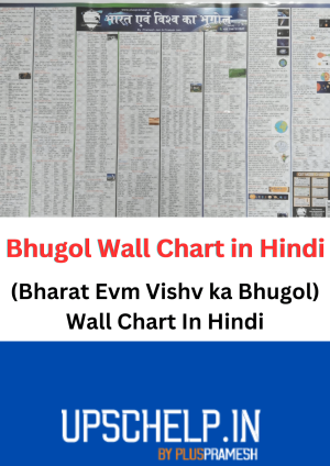 Bhugol (Bharat Evm Vishv Ka Bhugol) Wall Chart In Hindi