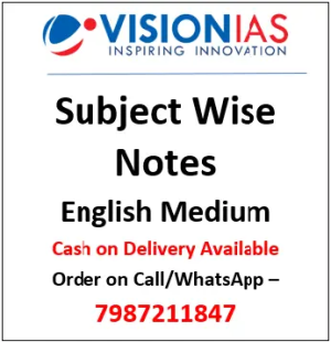 Vision IAS Subject Wise Notes (English Medium)