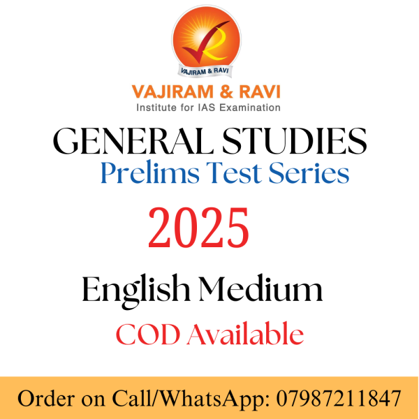 Vajiram & Ravi UPSC Prelims Test Series 2025 With Solution | English Medium