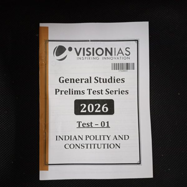Vision IAS Prelims Test Series 2026 With Solution (1-35) | English Medium
