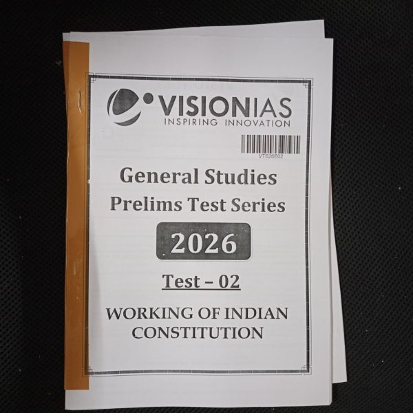 Vision IAS Prelims Test Series 2026 With Solution (1-35) | English Medium