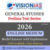 Vision IAS Prelims Test Series 2026 With Solution (1-35) | English Medium